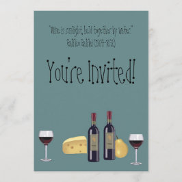 Invitación Fiesta del vino y del queso+Cita