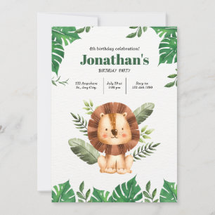 Invitación Fiesta del Zoológico de León: Cumpleaños de los An