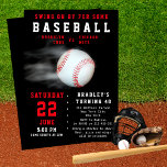 Invitación Fiesta Deportivo de los 40 Años de Béisbol<br><div class="desc">La 40ª Invitación a la fiesta deportiva de cumpleaños del equipo de béisbol incluye un béisbol con la información de su fiesta de 40 años. Ideal para invitar a la familia y amigos a ver el partido mientras celebran los cuarenta. Disponible como descarga digital instantánea, invitaciones en papel o ambas...</div>