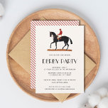 Invitación Fiesta Derby de Vintage Horse Race Jockey<br><div class="desc">Plantilla de Invitación a la Carrera de Caballos Vintage Derby Fiesta Jockey con un ilustracion vintage de un caballo con su patrón de jockey, rayas en la parte posterior. Todos los elementos de texto se pueden cambiar para que este diseño pueda ser utilizado también para otros eventos: la elegante invitación...</div>