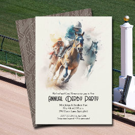 Invitación Fiesta Derby Horses and Jockeys