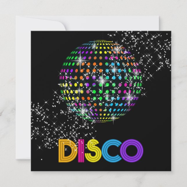 INVITACIÓN FIESTA DISCO - SRF (Anverso)