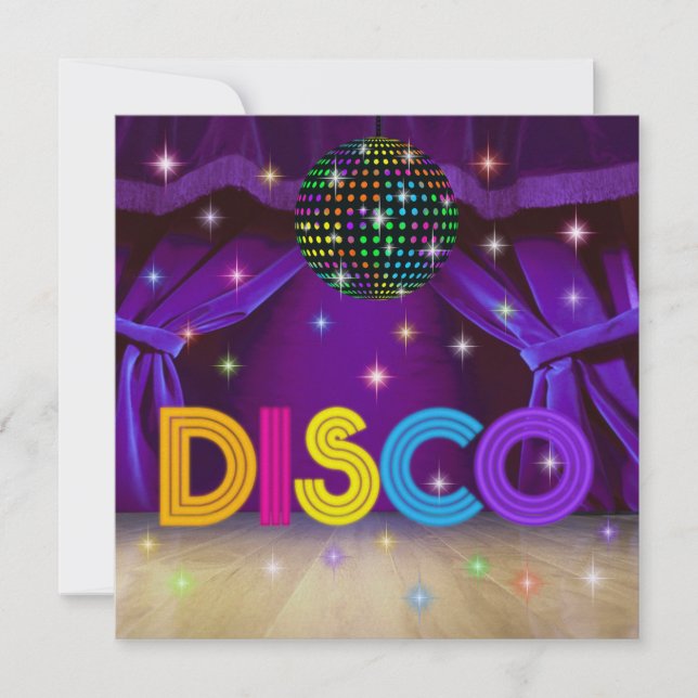 INVITACIÓN FIESTA DISCO - SRF (Anverso)
