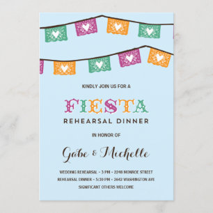 Invitación Fiesta divertida Cena de ensayo Boda