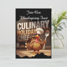 Fiesta divertida de Acción de Gracias culinaria de