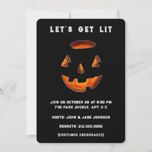 Invitación Fiesta divertida de Halloween para adultos