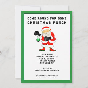 Invitación Fiesta divertida de Navidad