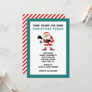 Invitación Fiesta divertida de Navidad