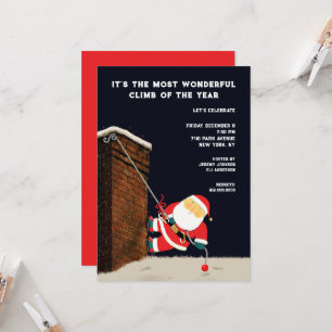 Invitación Fiesta divertida de Navidad