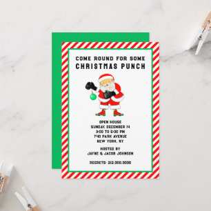 Invitación Fiesta divertida de Navidad