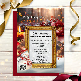 Invitación Fiesta divertida de Navidad con estilo retro