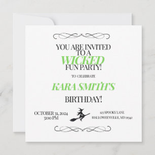 Invitación Fiesta Divertida Malvada
