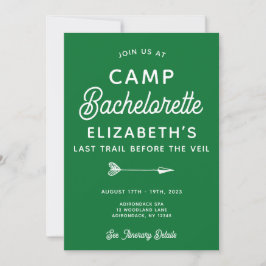Invitación Fiesta editable de Camp Bachelorette
