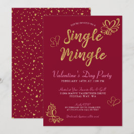Invitación Fiesta El día de San Valentín único