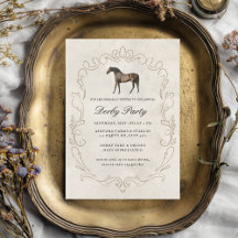 Fiesta Elegante Clásica de Carreras de Caballos al