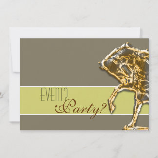 Invitación fiesta elegante de caballos