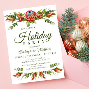 Invitación Fiesta elegante de flores de protea para las fiest
