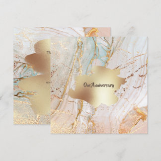Invitación fiesta elegante de mármol dorado geográfico DIY