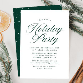 Invitación Fiesta elegante de vacaciones con guión de caligra