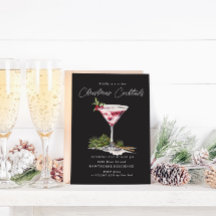Fiesta elegante del cóctel de navidades