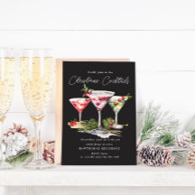 Fiesta elegante del cóctel de navidades