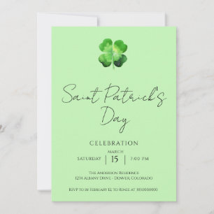 Invitación Fiesta elegante del día de San Patricio