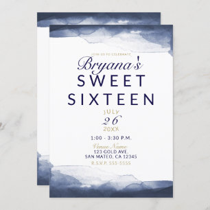 Invitación Fiesta elegante moderno del dulce 16 de la