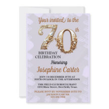 Fiesta elegante por 70 cumpleaños