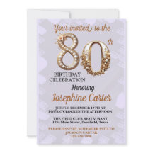 Fiesta elegante por el 80 cumpleaños