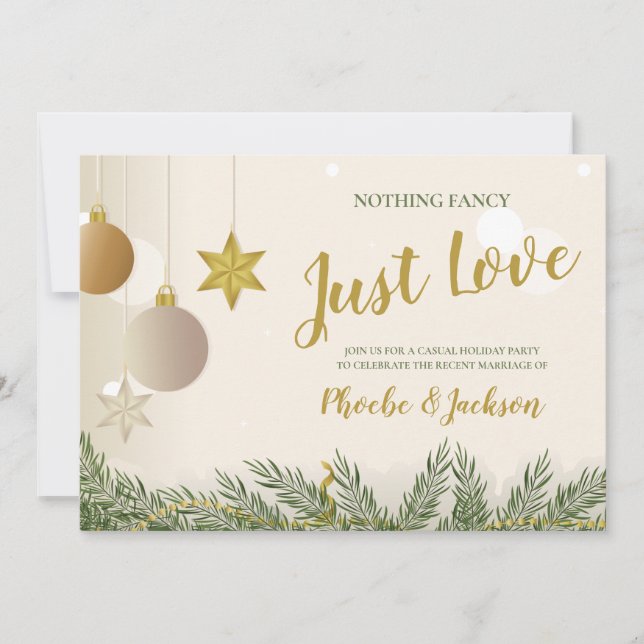 Invitación Fiesta Elopement de Just Love Boda (Anverso)