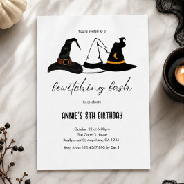 Invitación Fiesta Embrujadora Cumpleaños Bruja Halloween Gorr