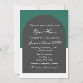 Invitación Fiesta empresarial moderno de Arch Green