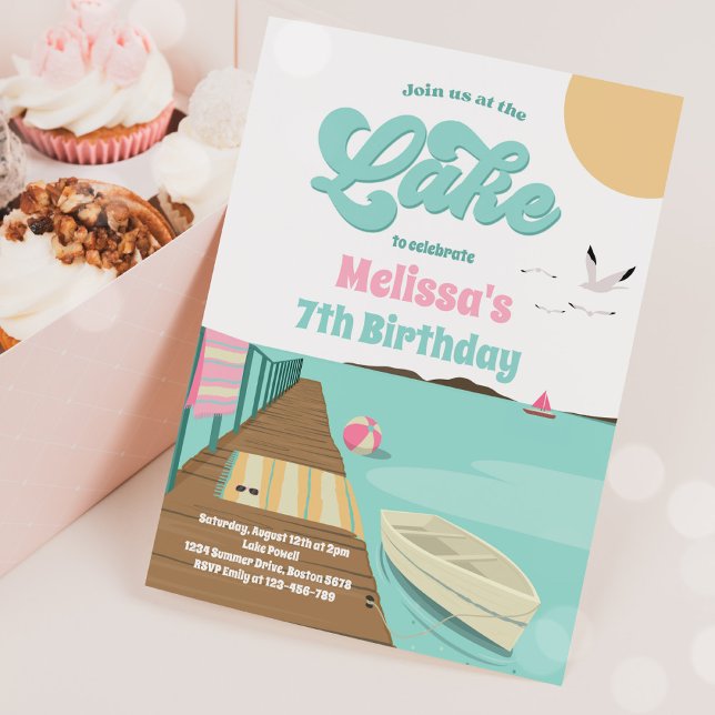 Invitación Fiesta En El Baño Acuático De Verano Del Lago Cump (Subido por el creador)