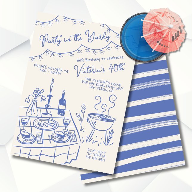 Invitación Fiesta en el Fiesta de barbacoa de la mano de Yard (Subido por el creador)