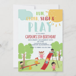 Invitación Fiesta en el parque infantil Cumpleaños