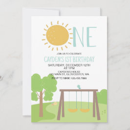 Invitación Fiesta en el Parque Infantil cumpleaños 1