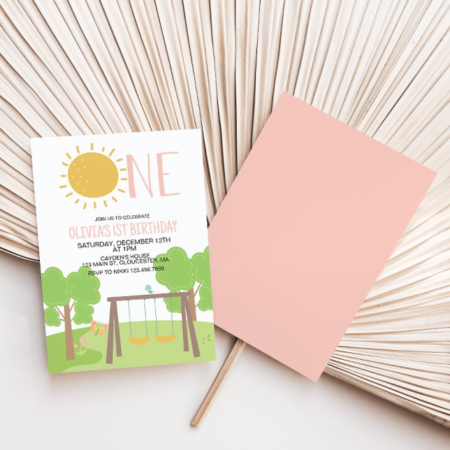 Invitación Fiesta en el parque infantil Primer cumpleaños (Subido por el creador)