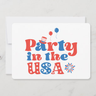 Invitación Fiesta en Estados Unidos