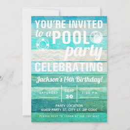 Invitación Fiesta en la Piscina