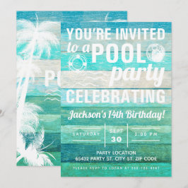 Invitación Fiesta en la Piscina