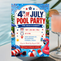 Fiesta en la piscina del Día de la Independencia d