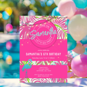 Invitación Fiesta en la Piscina Playa Rosa