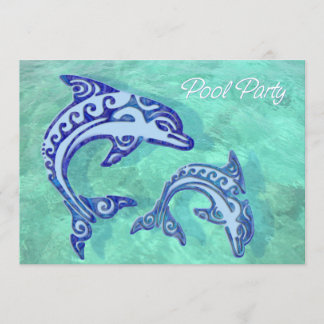 Invitación Fiesta en la piscina tribal del dúo de la masopa