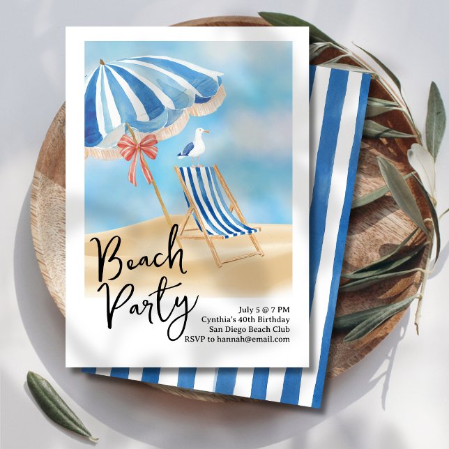 Invitación Fiesta en la Playa (Subido por el creador)