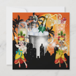 Invitación Fiesta en las luces brillantes del estilo - SRF