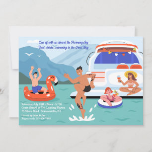 Invitación Fiesta en un yate