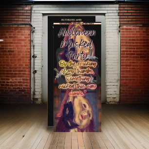 Invitación Fiesta enmascarada de Halloween Adulto Negro