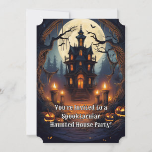 Invitación Fiesta Espeluznante en la Casa Embrujada