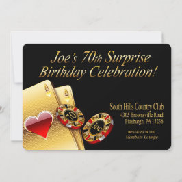 Invitación Fiesta estilo casino me pide que ponga nombres en 