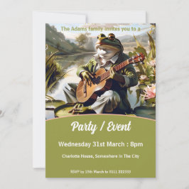 Invitación Fiesta/evento de Frog Minstrel